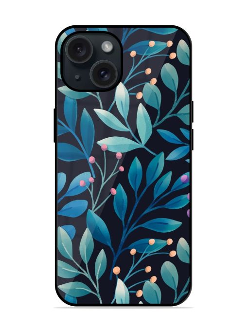 Cute Vector Floral Glossy Metal TPU Case