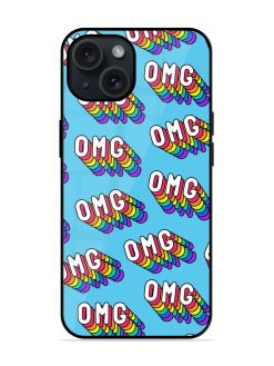 Seamless Pattern Words Glossy Metal TPU Case