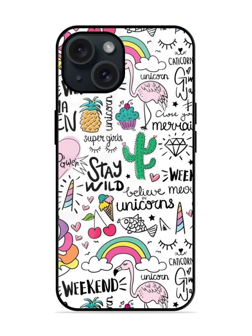 Unicorn Ice Cream Glossy Metal TPU Case