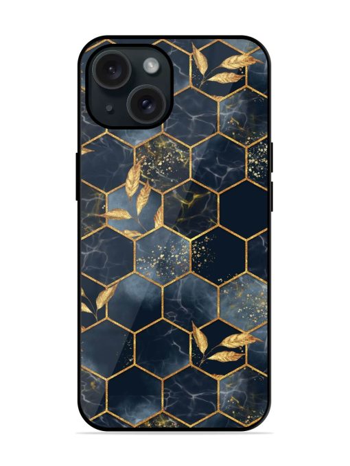 Marble Hexagon Seamless Glossy Metal TPU Case