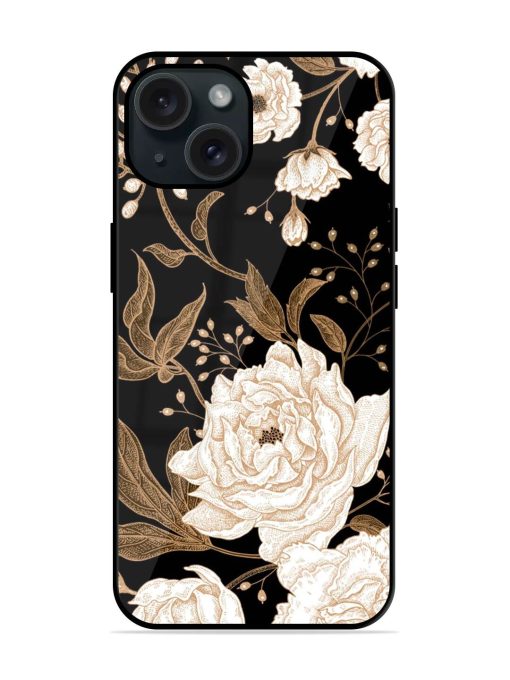 Peonies Roses Floral Glossy Metal TPU Case