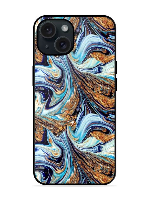 Persian Blue Seamless Glossy Metal TPU Case