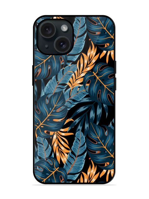 Floral Seamless Tropical Glossy Metal TPU Case