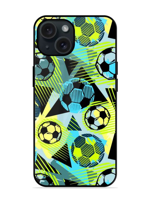 Seamless Textile Football Glossy Metal TPU Case