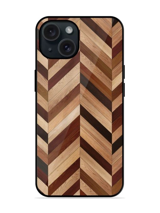 Seamless Wood Parquet Glossy Metal TPU Case