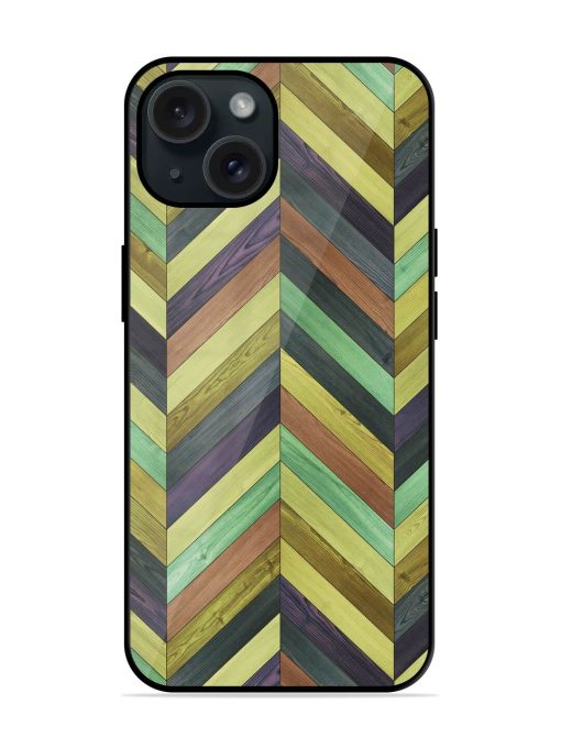 Seamless Wood Parquet Glossy Metal TPU Case