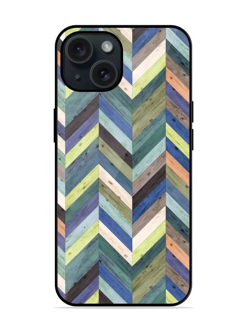 Chevron Random Color Glossy Metal TPU Case