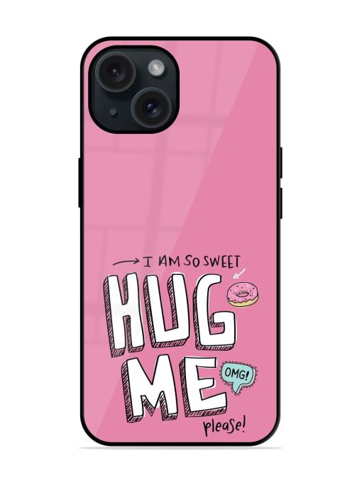 Hug Me Slogan Glossy Metal TPU Case