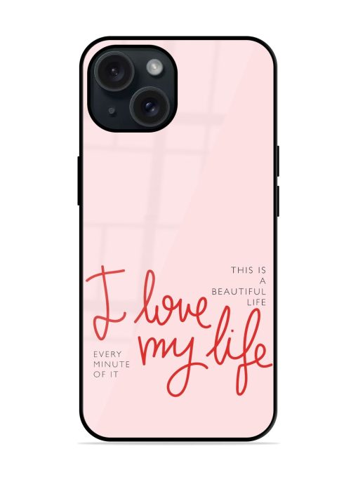 Love My Life Glossy Metal TPU Case