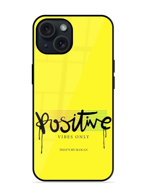 Positive Vibes Only Glossy Metal TPU Case