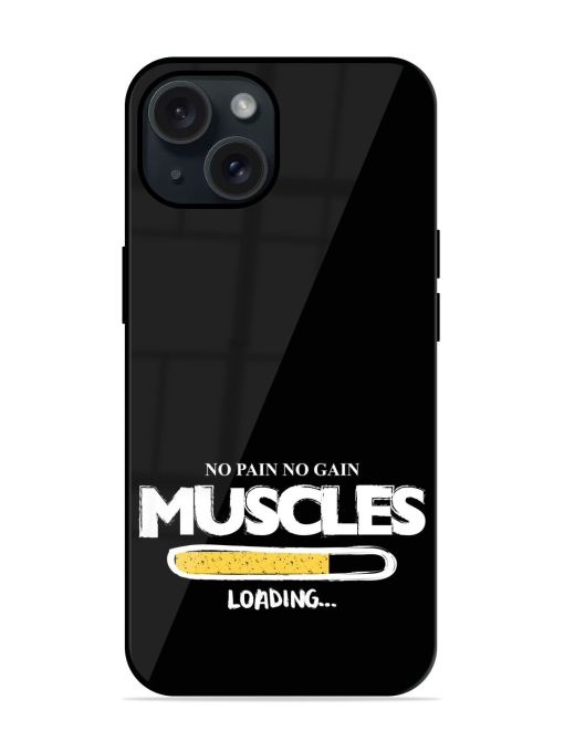 Muscles Loading Motivational Glossy Metal TPU Case