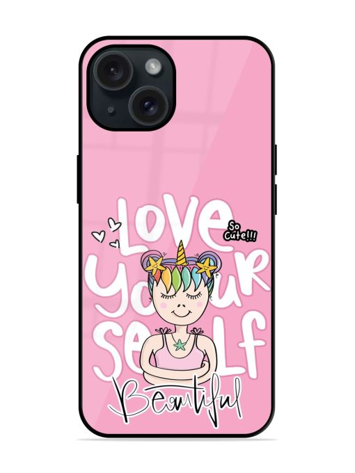 Love Yourself Text Glossy Metal TPU Case