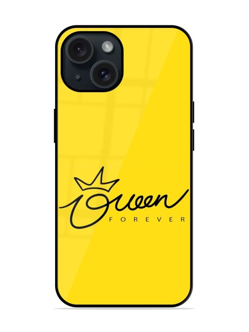 Queen Typography Crown Glossy Metal TPU Case