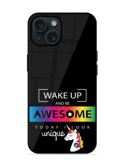 Inspirational Quote Unicorn Glossy Metal TPU Case