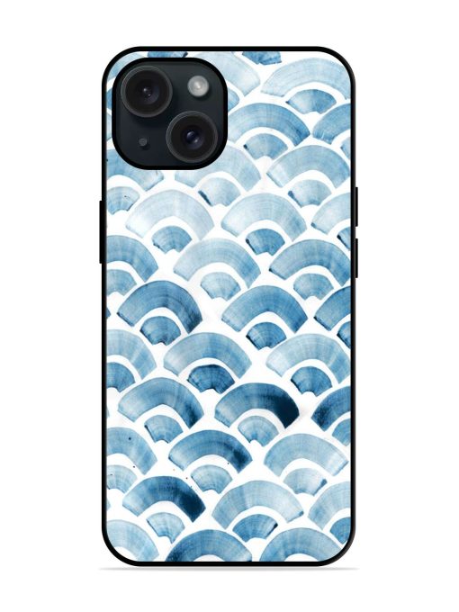 Wave Pattern Watercolor Glossy Metal TPU Case Edge Zapvi