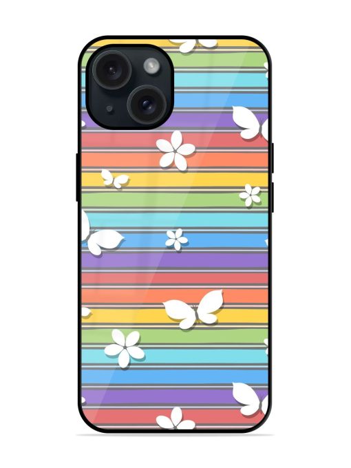 Seamless Pattern Silhouettes Glossy Metal TPU Case