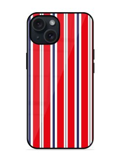 Background Stripes Blue Glossy Metal TPU Case