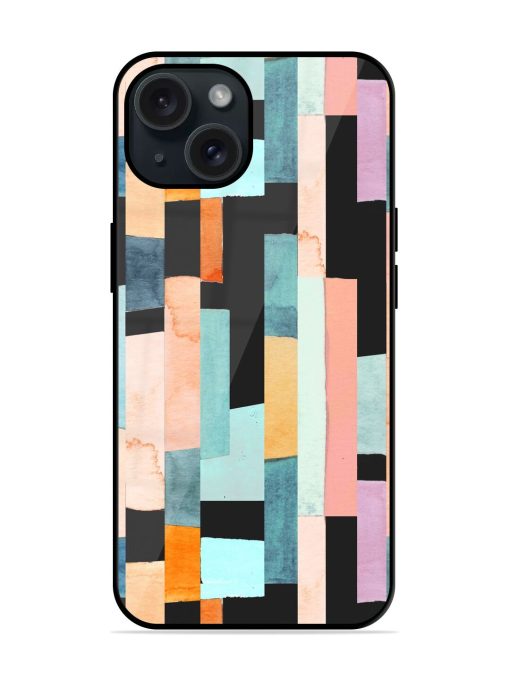 Geometric Seamless Pattern Glossy Metal TPU Case