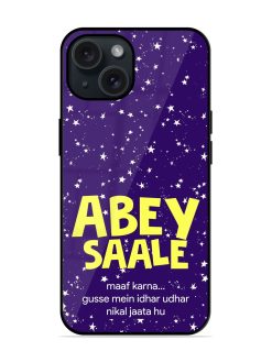 Abey Saale Humorous Glossy Metal TPU Case