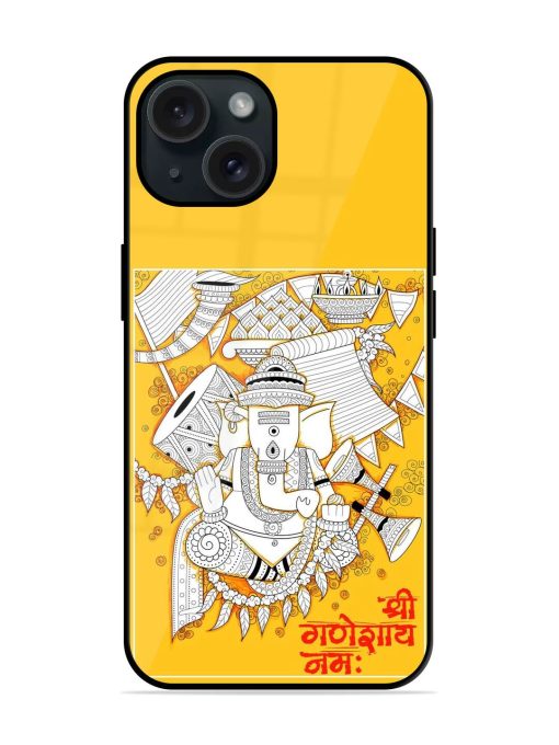 Illustration Lord Ganapati Glossy Metal TPU Case