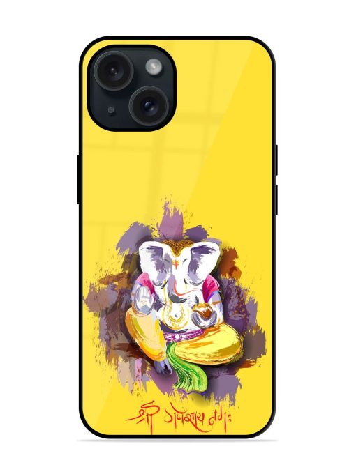 Illustration Lord Ganesha Glossy Metal TPU Case