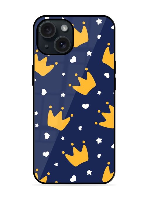 Crowns Vector Seamless Glossy Metal TPU Case