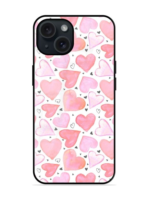 Seamless Pattern Watercolor Glossy Metal TPU Case