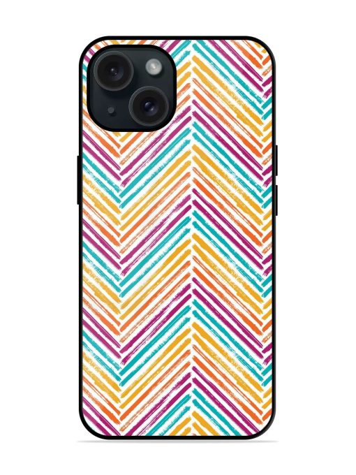 Scrapbook Chevron Fashion Glossy Metal TPU Case