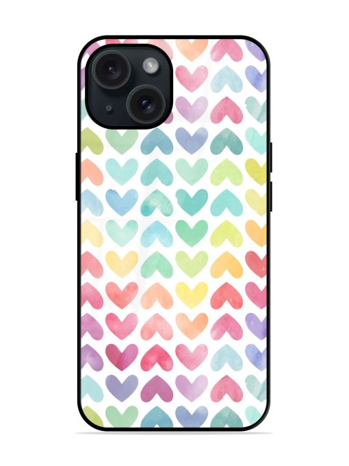 Seamless Colorful Watercolor Glossy Metal TPU Case