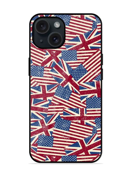 Seamless Pattern Flags Glossy Metal TPU Case