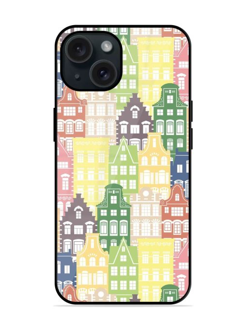 Seamless Shapes Pattern Glossy Metal TPU Case