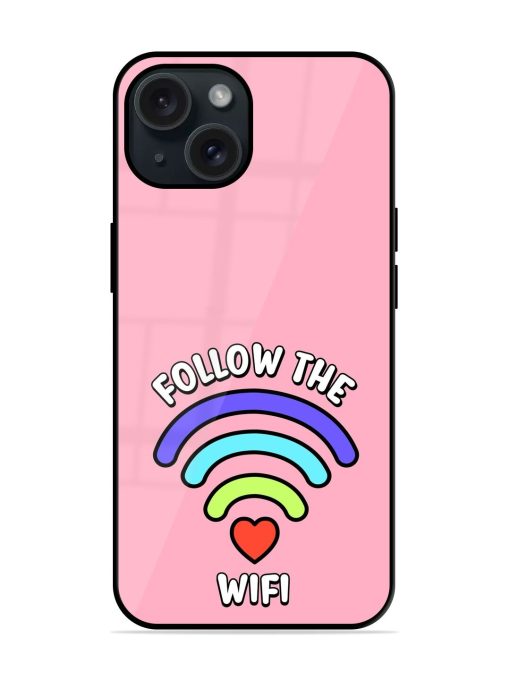 Follow Wifi Slogan Glossy Metal TPU Case