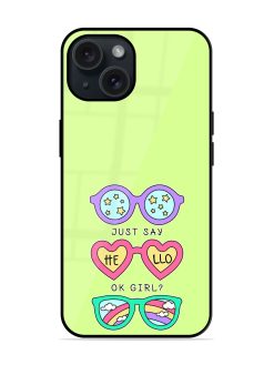 Vector Illustration Sunglasses Glossy Metal TPU Case