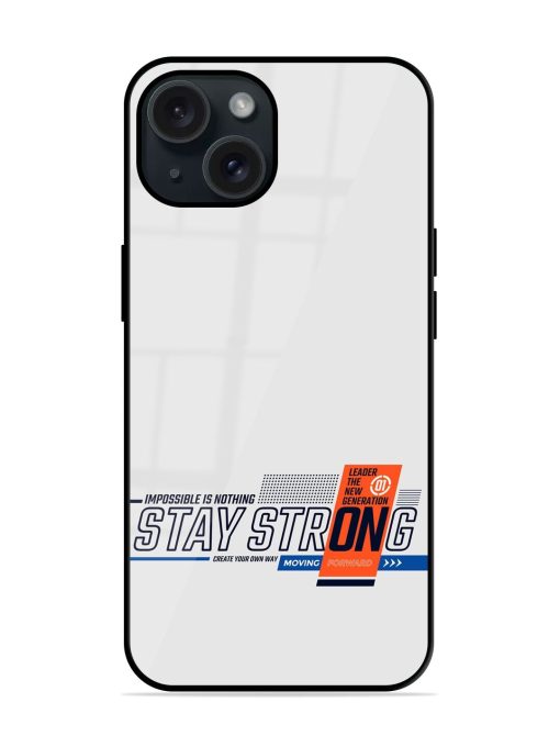 Stay Strong Modern Glossy Metal TPU Case