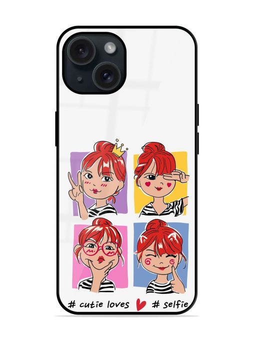 Selfie Slogan Cartoon Glossy Metal TPU Case