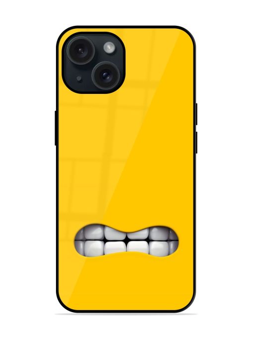 Mouth Character On Glossy Metal TPU Case