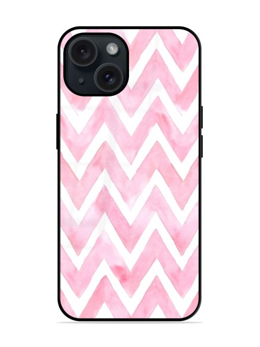 Chevron Pink Color Glossy Metal TPU Case