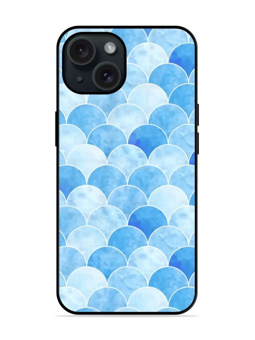 Seamless Watercolor Scales Glossy Metal TPU Case