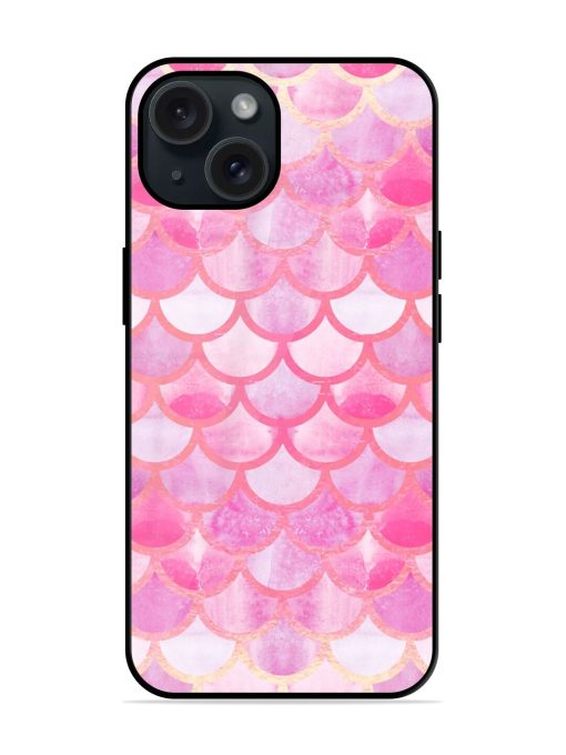 Mermaid Scales Watercolor Glossy Metal TPU Case