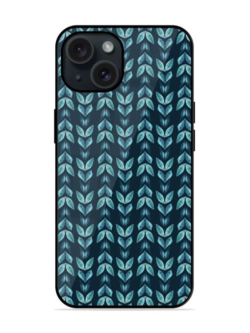 Spring Teal Foliage Glossy Metal TPU Case