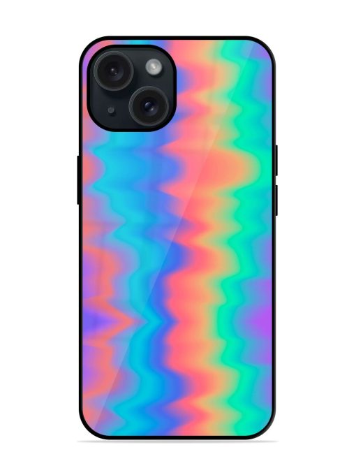 Holographic Psychedelic Illustration Glossy Metal TPU Case