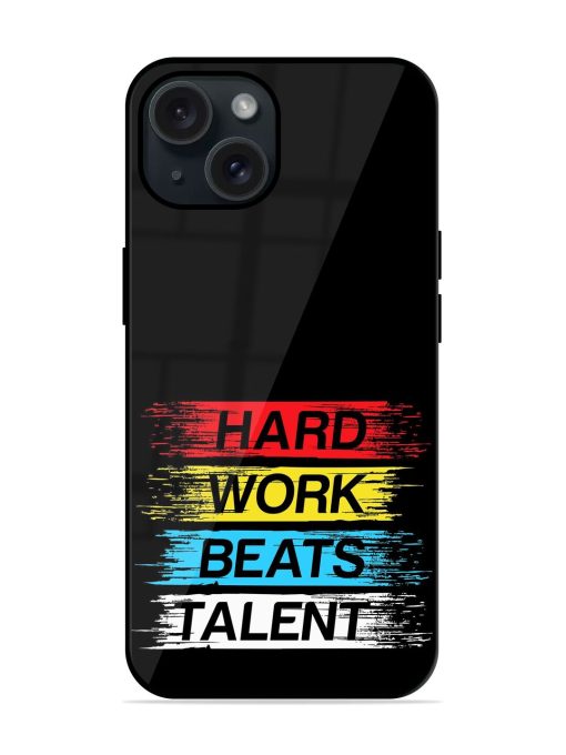 Hard Work Beats Glossy Metal TPU Case