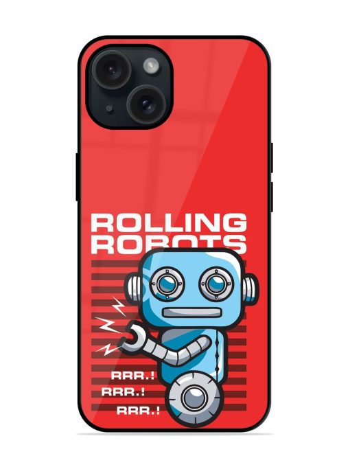 Robot Image Vector Glossy Metal TPU Case