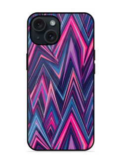 Abstract Seamless Geometric Glossy Metal TPU Case