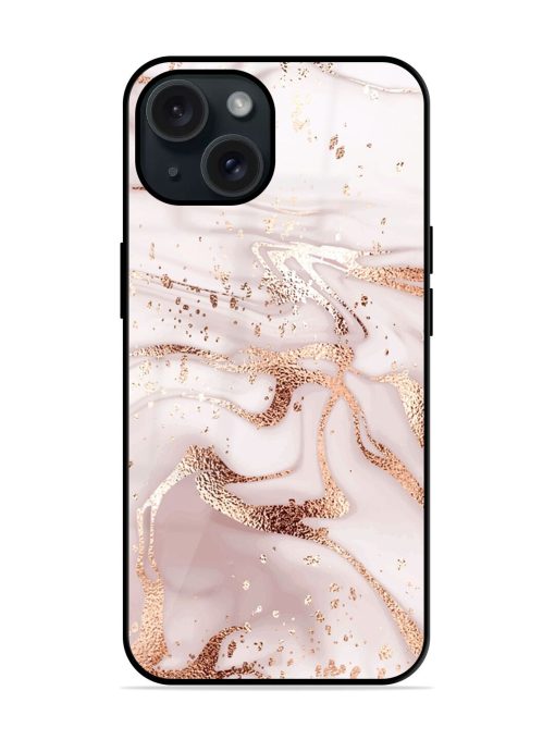 Liquid Abstract Marble Glossy Metal TPU Case