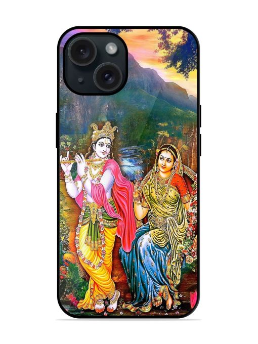 Radha Krishna Painting Glossy Metal TPU Case