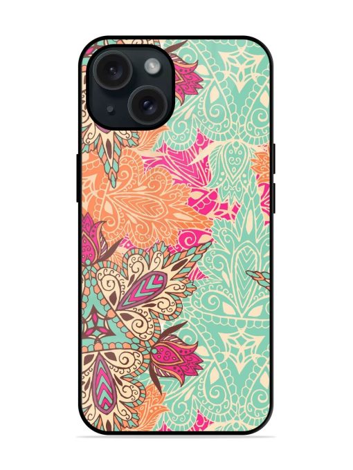 Mandala Vector Pattern Glossy Metal TPU Case