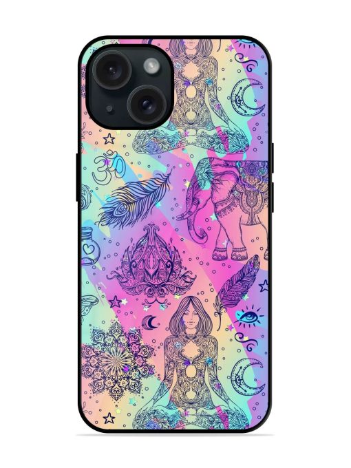 Colorful Rainbow Seamless Glossy Metal TPU Case