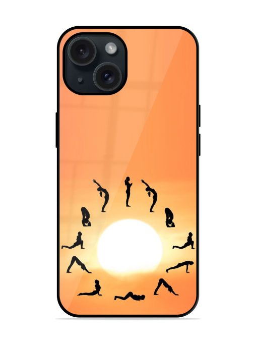 Sun Salutation Surya Glossy Metal TPU Case