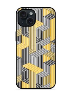 3D Dimensional Lined Glossy Metal TPU Case